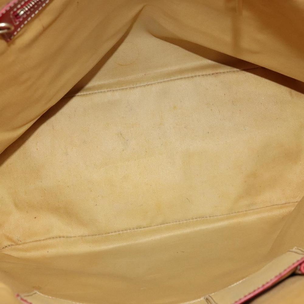 CELINE Macadam Canvas Tote Bag PVC Beige Gold Auth 136536 - Picture 10 of 16